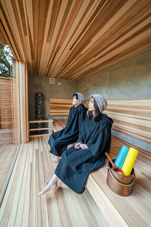Enjoy your private sauna any time you like. Morning sauna is recommended.