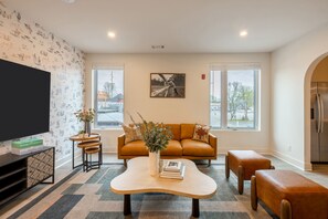 Living area features Southern-inspired style.