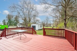 Enjoy the fresh air on the spacious back deck