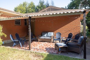 Backyard with furniture