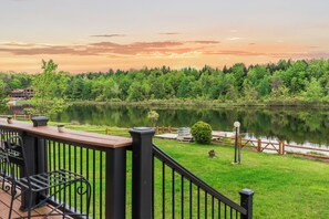 These stairs lead down to a refreshing lake.