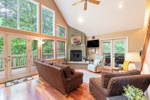 Natural light, beautiful view: Relaxing retreat.