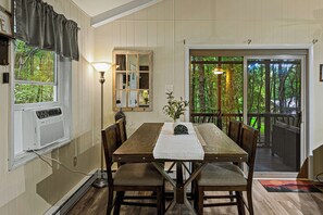 Dining area perfect for a relaxing, picturesque dining experience.