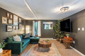 Cozy spot for conversation.