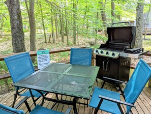 Grill and chill on the deck. 