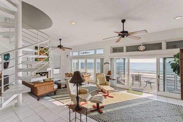 Furniture, Indoors, Living Room, House, Staircase