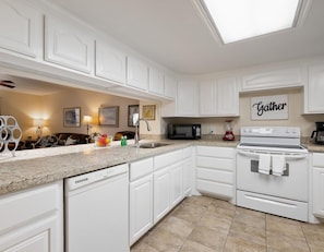 Indoors, Kitchen, Ceiling Fan, Microwave, Oven