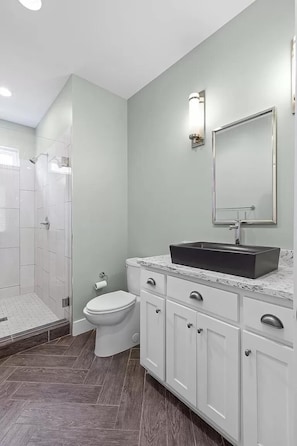 Bathroom with walk in shower