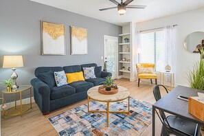 Bright and airy living room with plenty of space for family gatherings