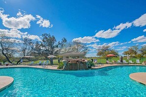 Dive into relaxation with our private pool and sun loungers!