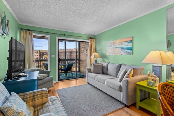 Living Room with sleeper sofa