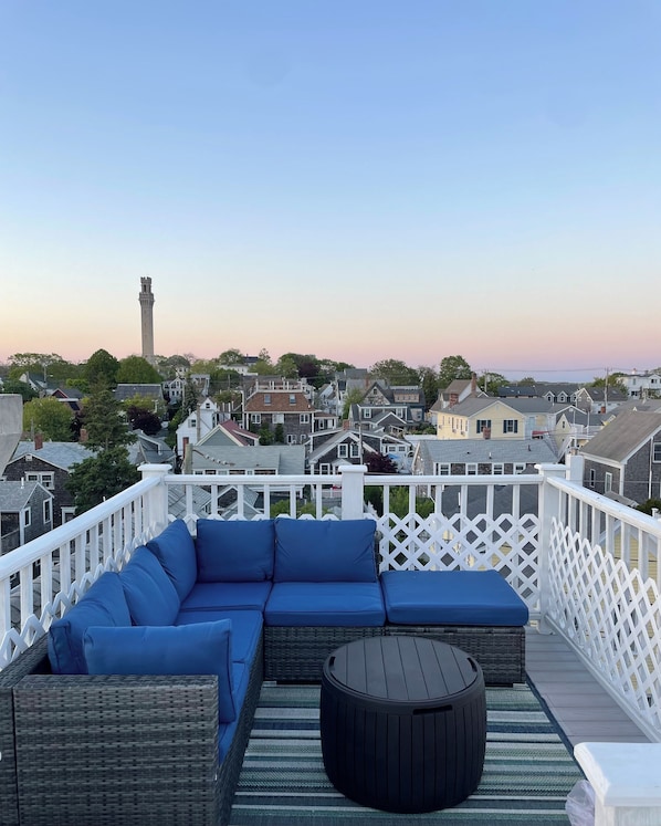 Enjoy your private roof deck sitting atop Provincetown's west end