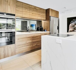 Kitchen with luxury appliances