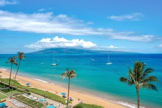 Maui Resort Rentals: The Whaler 707 - Luxuriously Remodeled 7th Floor 1BR/2BA w/ Stunning Ocean and Mountain Views!