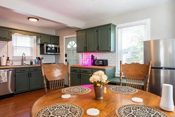 Kitchen - Gather, cook, and share laughter in our inviting kitchen space.