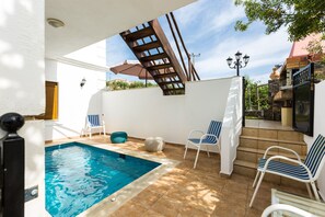 outdoor area with swimming pool