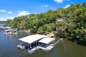 Step right out onto your own private dock for boating, fishing, or just enjoying the peaceful lake views.