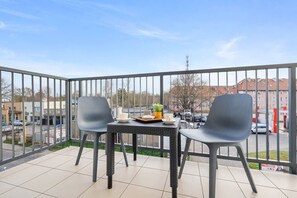 Furnished balcony.