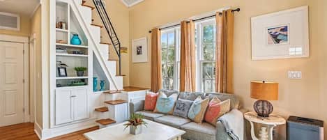 Main Living Space with Loft Space Up Stairs