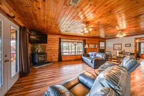 Living Room | Multi-Level Home | Central Air Conditioning