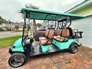 A 6 Person Golf Cart is INCLUDED!