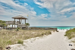 Your beach access is an easy golf cart ride away!