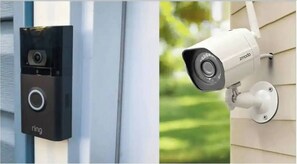 Secure entry with modern doorbell camera and surveillance system. Enjoy peace of mind with top-notch safety features in this well-maintained property.