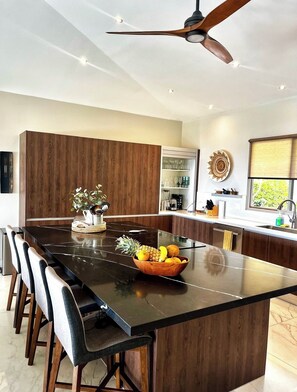 Open concept modern kitchen.
