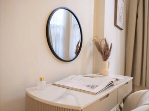Desk in private suite