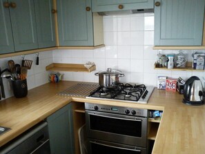 Kitchen with fitted units