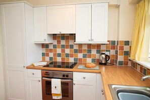 Kitchen with electric cooker