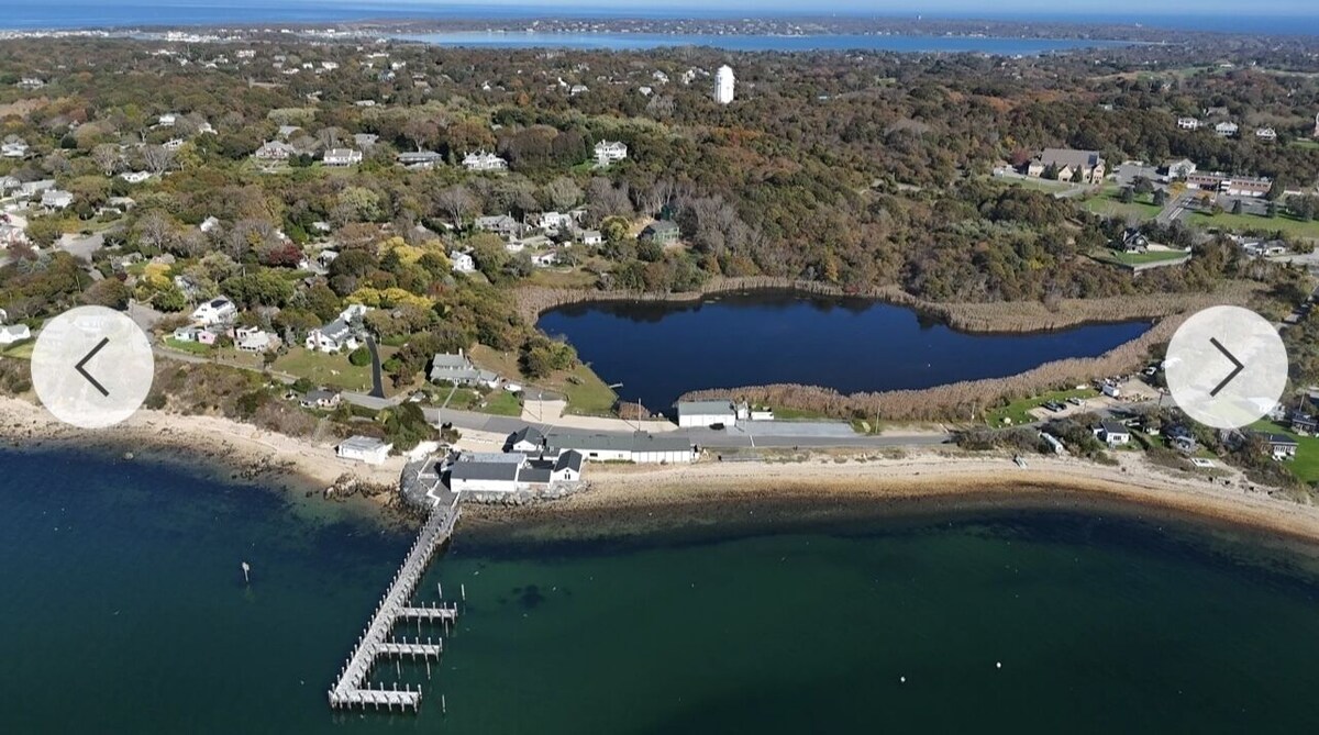 Montauk Modern Home water views walking distance to popular restaurant and bars