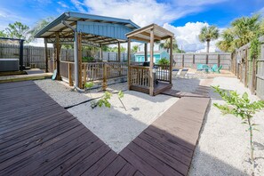 Spacious private fenced in backyard oasis!