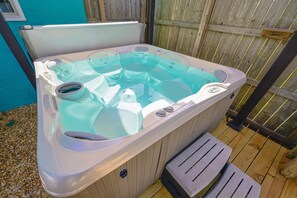 Large private hot tub available for our guests!