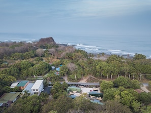 Aerial view of Kuna and Playa Mar Azul/Mal Pais