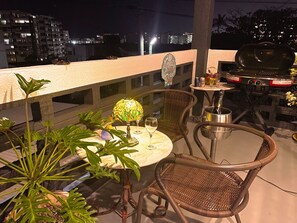 Balcony (BBQ space) at night
