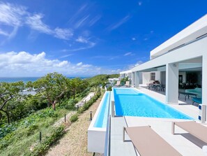 Superb infinity pool with sea view