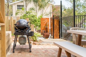 BBQ with outdoor dining 