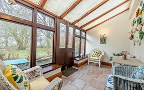 Conservatory with views over the gardens