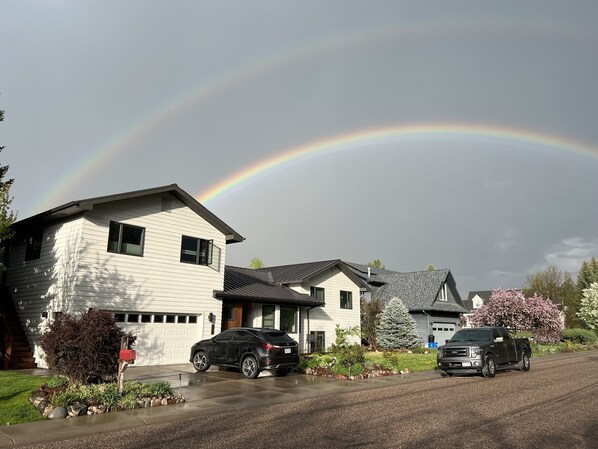 Double rainbow landing on Tranquility Base