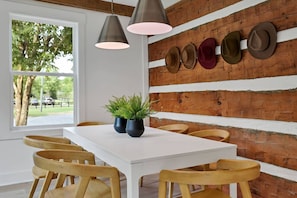 Enjoy a meal together while the natural light pours in.