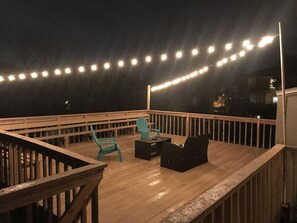 Mood lighting for the evenings out back.