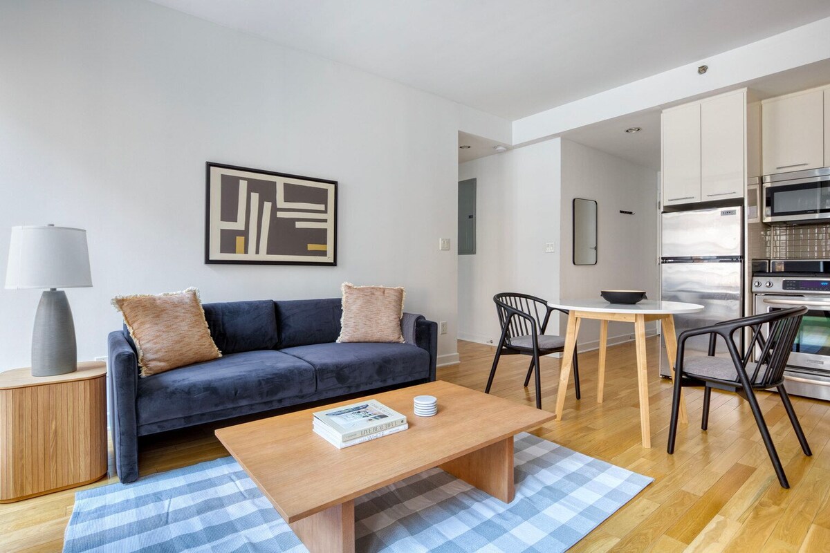 Cool Murray Hill 1BR w/ Doorman, Elev & W/D, nr Koreatown, by Blueground