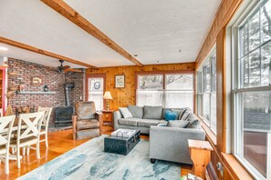 Living Room | Wood-Burning Stove | 1st Floor