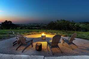 Fire pit with views!