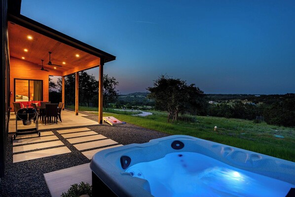 Hot tub with views