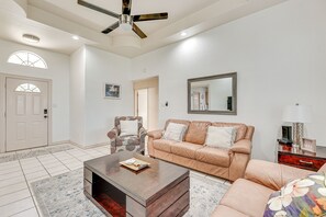 Living Room | Smart TV | Central Air Conditioning & Heating