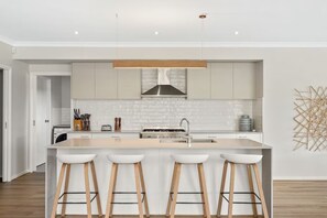 Prepare simple meals in our kitchen space
