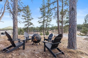 Enjoy s'mores and stories by the firepit for a magical outdoor experience.