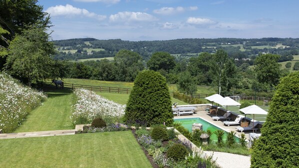 Swimming Pool and View, Highgate House, Bolthole Retreats